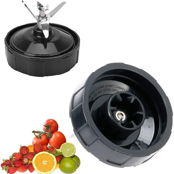 [Upgraded] 6 Fins Female Blender Blade Replacement for Ninja Auto iQ, 4-Inch Bottom Extractor Blade Assembly Part, Premium Kitchen Spare Parts for Smoothies & Prep