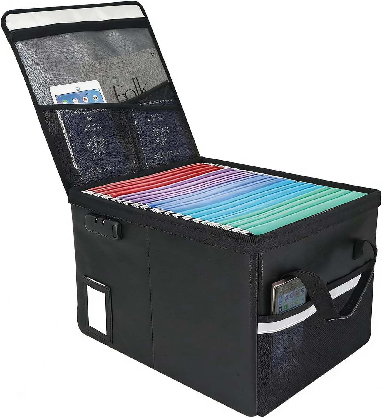 Upgraded 6400°F Fireproof Document File Organizer Box, Fireproof ...