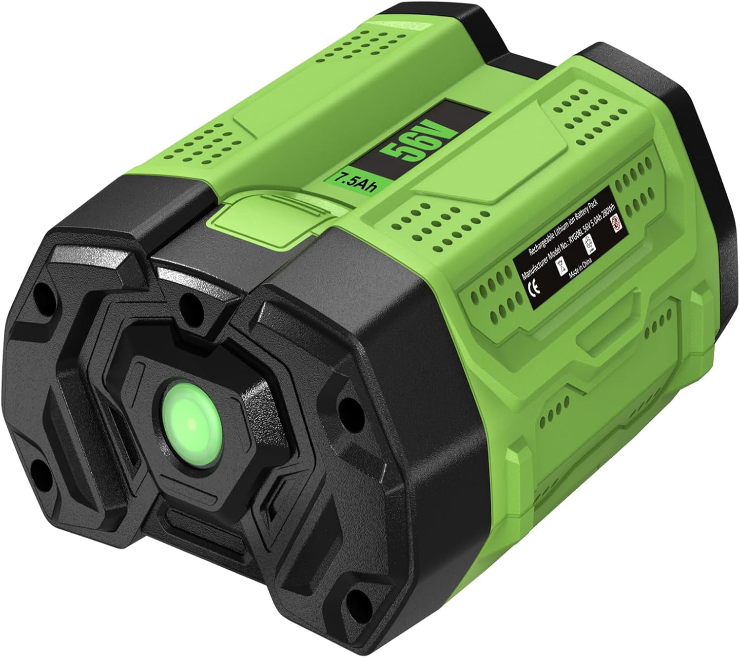 Upgraded 7500mAh Replacement for EGO 56V Battery 7.5Ah Compatible with EGO 56 Volt Lithium-ion Batteries BA2800 BA4200 BA1400 HT2400 LB6504 LB5804 Power+ Tools