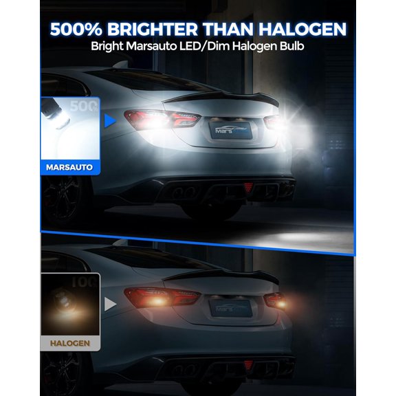 Upgraded 912 921 LED Bulb Reverse Light, T15 LED Bulb Backup Light for W16W 906 904 902 921 Reverse Light Bulb with Projector 500% Brighter 6000K Xenon White Non-Polarity Pack of 2