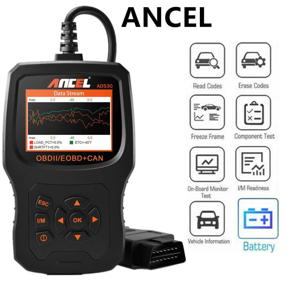 (Upgraded AD310)ANCEL AD530 Full OBD2 Scanner Code Reader Function
