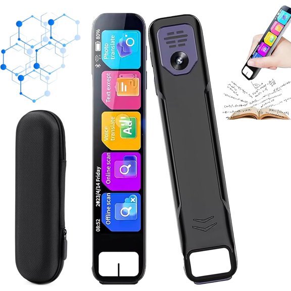 Upgraded AI Text Scanning Reader Pen, High-Speed OCR Scan Device With Offline Translation, Touch Screen Learning Tool For Language And Study