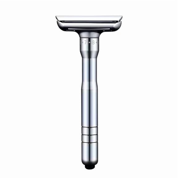 Upgraded Adjustable Bilateral Safety Razor for Men and Women  Premium Zinc Alloy Chrome Manual Razor with Ergonomic Handle for Smooth, Eco-Friendly Shave