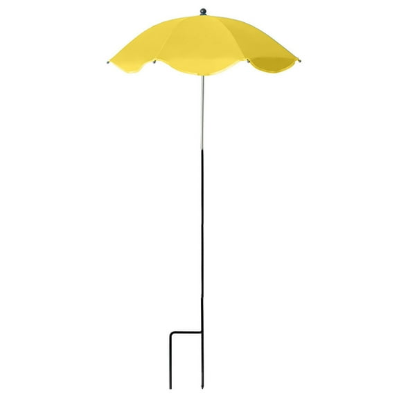 Upgraded Adjustable Garden Shade Umbrella - 25.2" Sun Cover for Potted Plants, Flower Beds & Seedlings - All-Weather UV Protection (Colors/Styles as Shown)