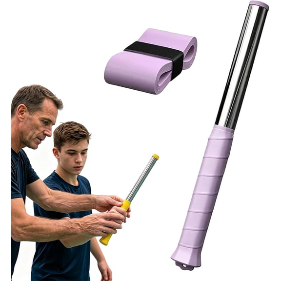 Upgraded Adjustable Intensity Badminton Swing Trainer Sound Feedback for Smash Technique Wrist Arm Strength Training Fitness for Beginners to Advanced