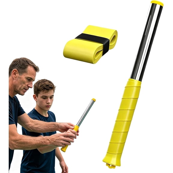 Upgraded Adjustable Intensity Badminton Swing Trainer Sound Feedback for Smash Technique Wrist Arm Strength Training Fitness for Beginners to Advanced