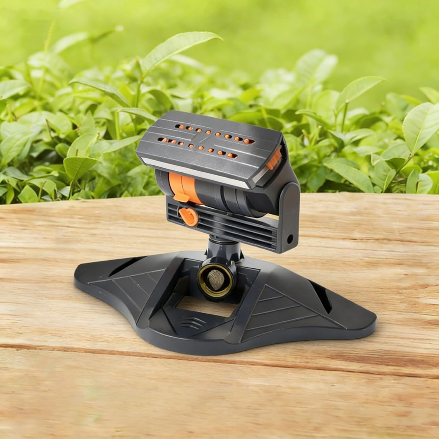 Upgraded Adjustable Oscillating Sprinkler, 16 Mini Turbine, Wide Area Coverage, Heavy-Duty Triangular Bracket Compatible for Lawn Yard Garden Watering(xxw)