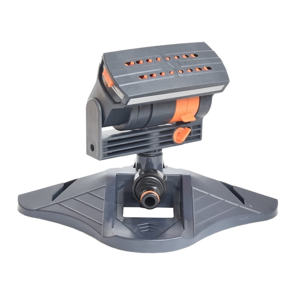 Upgraded Adjustable Range Sprinkler for Watering Lawns Yards and Gardens 16 Mini Turbine Oscillating Sprinklers Covering A Wide Area Oscillating Sprinkler + Quick Connector