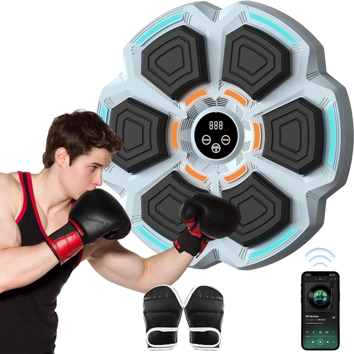 New Smart Music Boxing Machine with Boxing Gloves, Bluetooth Training ...