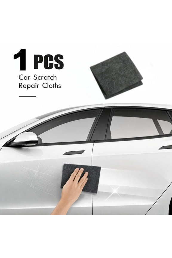Upgraded Advanced Car Scratch Remover Cloth, Reusable Paint Repair Towel for Swirls, Water Spots & Residues, Works on All Vehicle Colors, Compact Car Care Tool, 8" x 4" 1PC