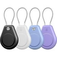 thumbnail image 1 of Upgraded AirTag 4 Pack Holder, Ultra Durable, Scratch-Resistant AirTag Case with Key Locking System, Anti-Lost & Full Protective AirTag Keychain Accessory for Luggage (Light Bule/Black/White/Purple), 1 of 10