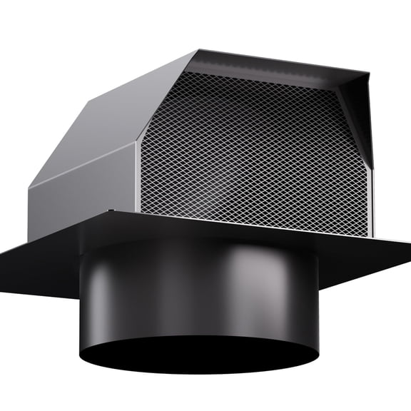 Upgraded Airflow-4 Inch Roof Vent Cap Galvanized Steel Exhaust Ventilation System