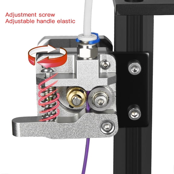 Upgraded All Metal Extruder MK8 Bowden Drive Aluminum Block Kit for Ender 3 CR10 3D Printer Part