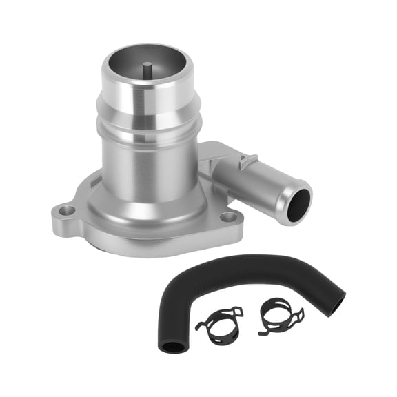 Upgraded Aluminum Alloy Engine Coolant Thermostat Housing 902-808 with Rubber Hose for Chevy Cruze 2011-2016 Trax 2015-2021 Sonic 2012-2020 for Buick Encore 2013-2021 1.4L 55565336