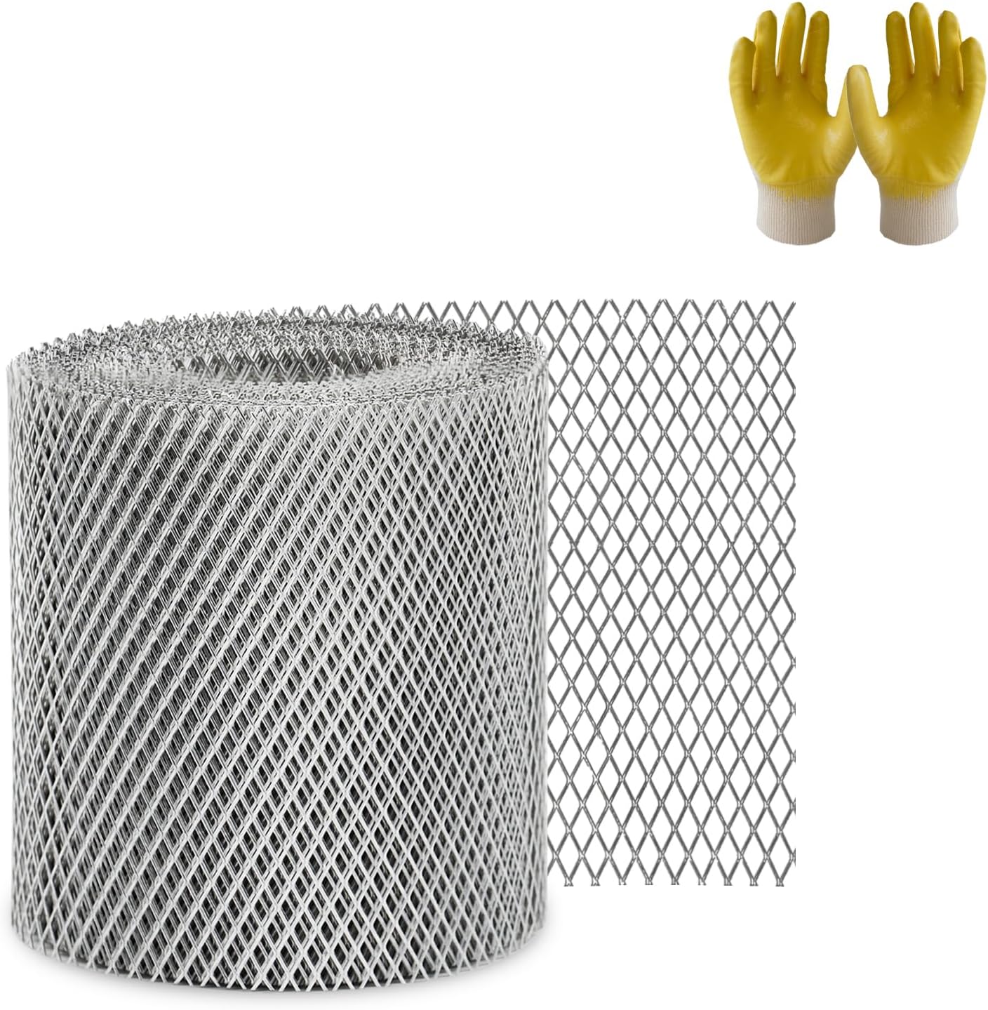 Upgraded Aluminum Gutter Screen Mesh, 4 inch Thicker Gutter Guard Mesh ...