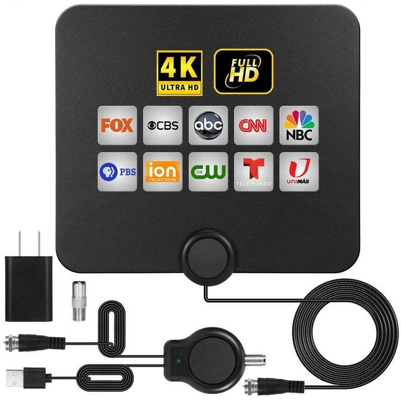 Upgraded Amplified HD Digital TV Antenna Long 350+ Miles Range