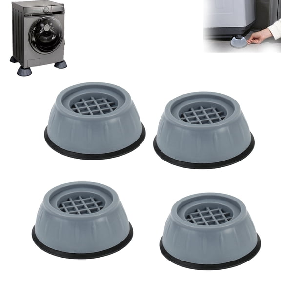 Upgraded Anti Vibration Pads for Washing Machine - Heavy Duty Anti Slip Rubber Feet, Universal Noise Reducing Washer Stabilizers