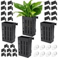 thumbnail image 1 of Upgraded Aquarium Plant Holder with Hooks and Suction Cups for Fish Tank Aquaponic Plant Cultivation and Aquascape Decorations (Black), 1 of 10