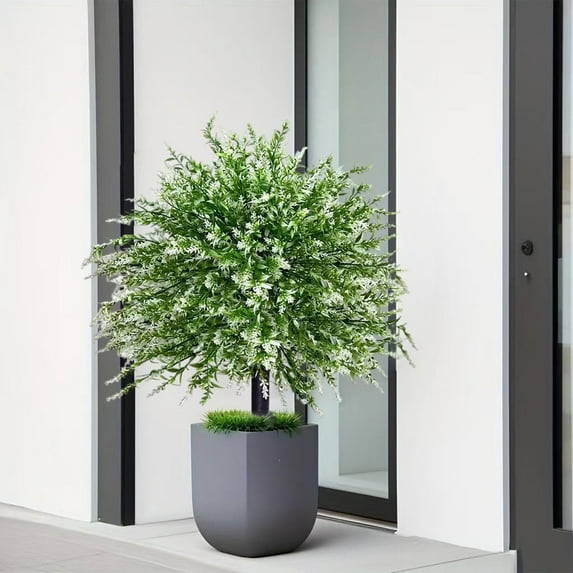 Upgraded Artificial Fake Flowers For Outdoor Outside Decor Bundles Faux Plants Silk Realistic Flower Look Real Plastic Decorations For Porch P