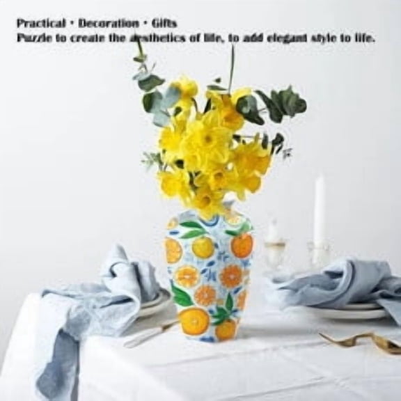 Upgraded Artistic Puzzle Vase For Living Room Decoration Flower Arrangement Home Decoration Modern And Unique For Tabletop C