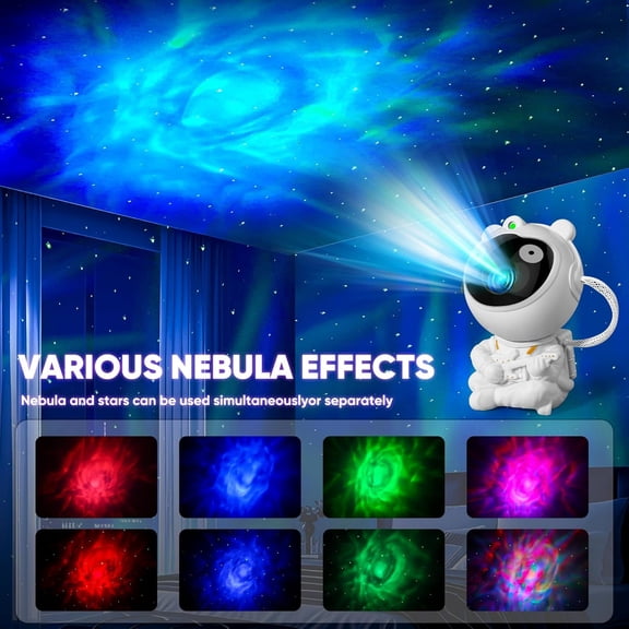 Upgraded Astronaut Projector With Timer And Remote Star Projector Night Light LED Space Theme 360 Rotation For Bedroom Decor Kids Christmas Birthday P