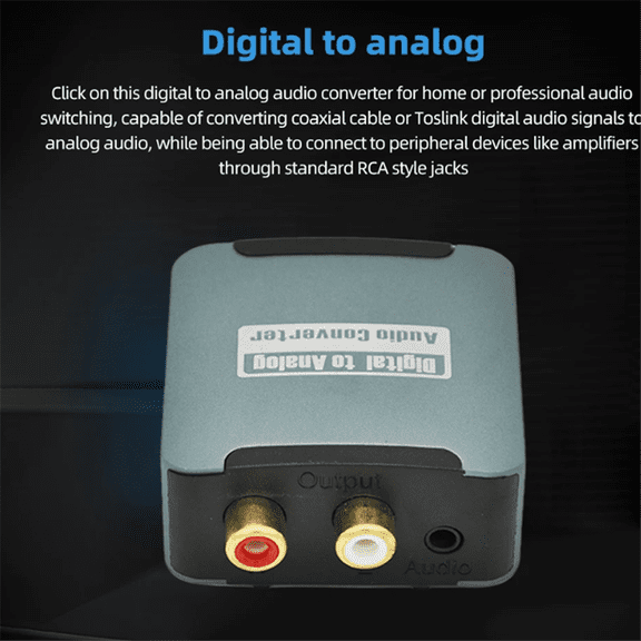 Upgraded Audio Decoder Digital to Analog Audio Coaxial Converter Optical Fiber to Analog Spdif to Lotus