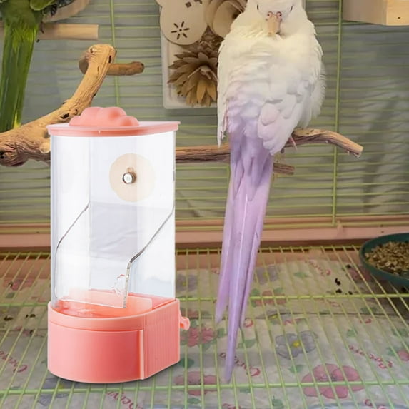Upgraded Automatic Bird Feeder, Pink Outdoor Use