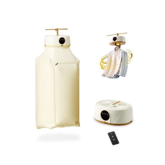Upgraded Automatic Ironing Machine, Portable Clothes Dryer with Remote Control, Inflatable Shirt Ironing Machine with Garment Steamer & Folding System for Apartment