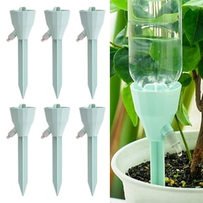 Upgraded Automatic Plant Waterer 6 Pack, Adjustable Slow Release Watering Spikes, Self Watering Device for Indoor Outdoor Plants, Vacation Plant Watering Insert