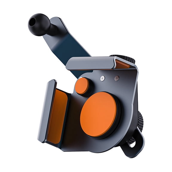 Upgraded Automotive Phone Holder 17mm Aluminum Clip 360 Rotates Adjustment Vehicle Mobile Mounting for Curved Dashboards