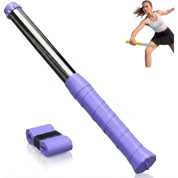 Upgraded Badminton Swing Trainer with Sound Feedback, Adjustable Resistance Practice Trainer for Beginner Intermediate Advanced Players