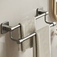 thumbnail image 1 of Upgraded Bathroom Towel Rack Punch Free Bathroom Storage Rack Patch Towel Rack Wall Mounted Double Pole Space Aluminum Towel Rack N, 1 of 6