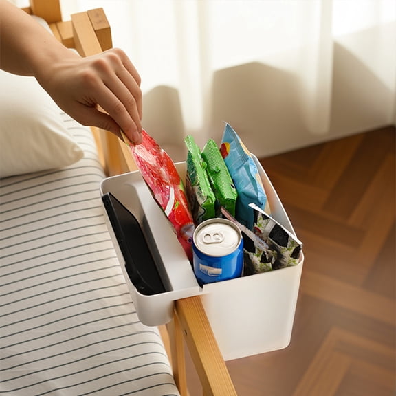 Upgraded Bedside Hanging Basket Storage Box Double Sided Hanging Storage Basket For Miscellaneous Items X