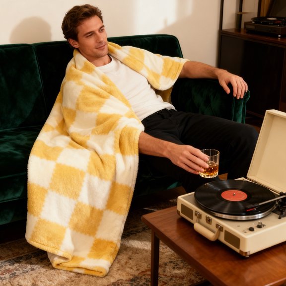 Upgraded Blanket Fleece Blanket Nap Blanket Air Conditioning Blanket Winter Fleece Blanket G