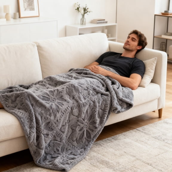 Upgraded Blanket fleece blanket nap blanket air conditioning blanket winter fleece blanket N