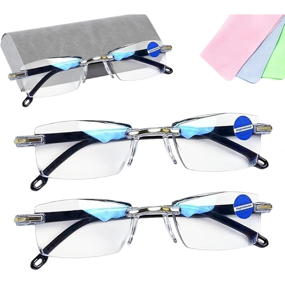 Upgraded Blue Self Adjusting Glasses Far And Near For Women & Men, Auto Intelligent Dual Focus Eye Glasses