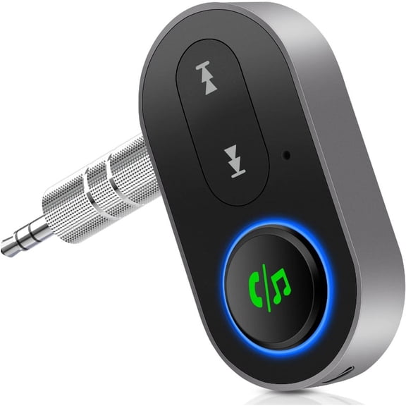 Upgraded Bluetooth 5.1 Receiver for Car/ Home Stereo, AUX Bluetooth Adapter for Speaker/Wired Headphones w/Audio Cable, Hands-Free Calls, Auto Reconnect, Long Battery Life Audio Receivers