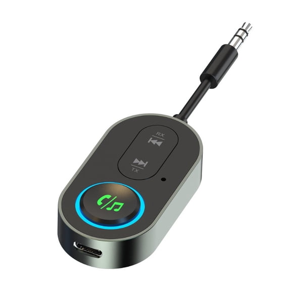 Upgraded Bluetooth 5.3 Transmitter/Receiver (2-in-1 Airplane Bluetooth Adapter) with 3.5mm AUX Audio Port  Suitable for Home Audio, in-Flight Entertainment, and Car Audio Systems