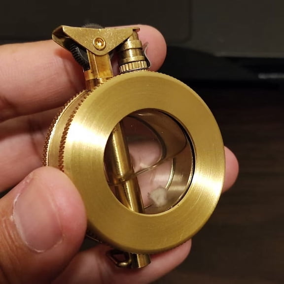 Upgraded Brass Kerosene Lighter Kerosene Lighter With Transparent Compartment U