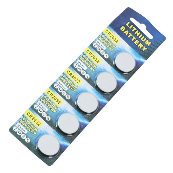 Upgraded CR2032 Battery 3V Lithium 5 Pack Button Battery Universal for Tuners