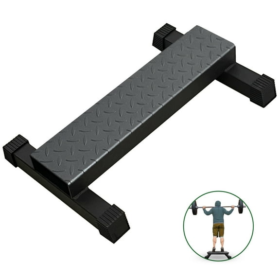 Upgraded Calf Raise Bar, Wide and High Standing Calf Raise Machine for Calf Stretching, Squat, Foot Stretch workout, Anti-Slip Solid Steel Calf Block