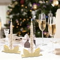 thumbnail image 1 of Upgraded Candle Holder,Bow Candlestick Holders Fit 0.59 Inch Candles,Ceramic Candelabra Decorative Candle Stand Centerpiece for Table Wedding Dinning Party E, 1 of 6