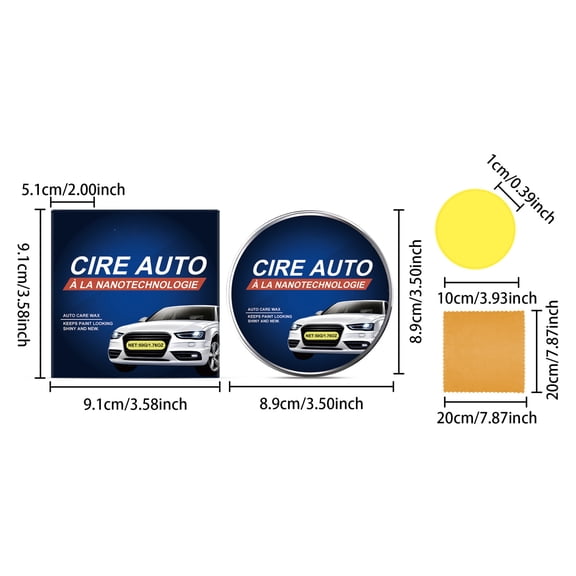 Upgraded Car Care Wax Set Coating Scratch Polishing Repair Paste