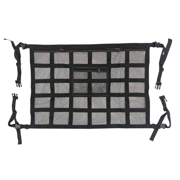 Upgraded Car Ceiling Cargo Net, Double-layer Roof Storage Organizer
