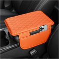 thumbnail image 1 of Upgraded Car Center Console Cover,Microfiber Leather Car Armrest Cover Cushion with 2 Storage Bags,Universal Car Armrest Storage Box Car Interior Accessories for Most Cars (Orange), 1 of 11