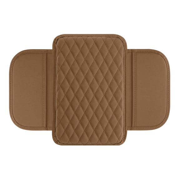 Upgraded Car Center Console Cover Microfiber Leather With Storage Bags For Most Vehicles