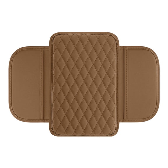 Upgraded Car Center Console Cover Microfiber Leather with Storage Bags for Most Vehicles