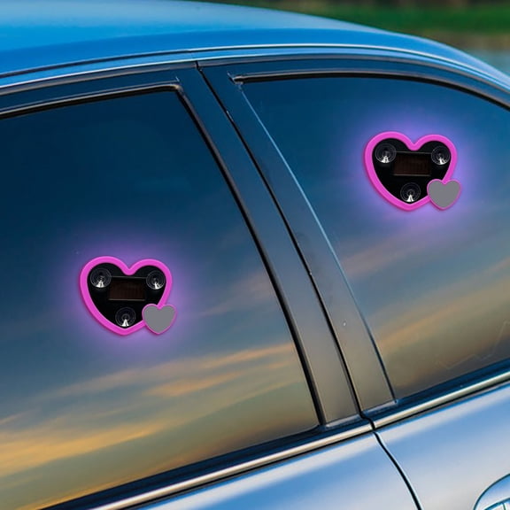 Car Solar Heart LED Light - Walmart.com