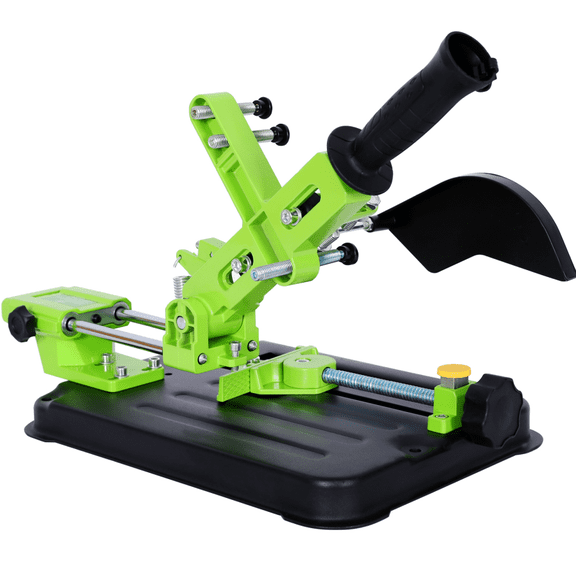 Upgraded Cast Iron Angle Grinder Stand with Adjustable Sliding Handle