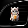 thumbnail image 1 of Upgraded Cat Car Air Freshener, Cute Christmas Car Air Vent Clips, Acrylic Car Aromatherapy Diffuser, Christmas Vent Clips for Automotive Vehicle Car B, 1 of 3